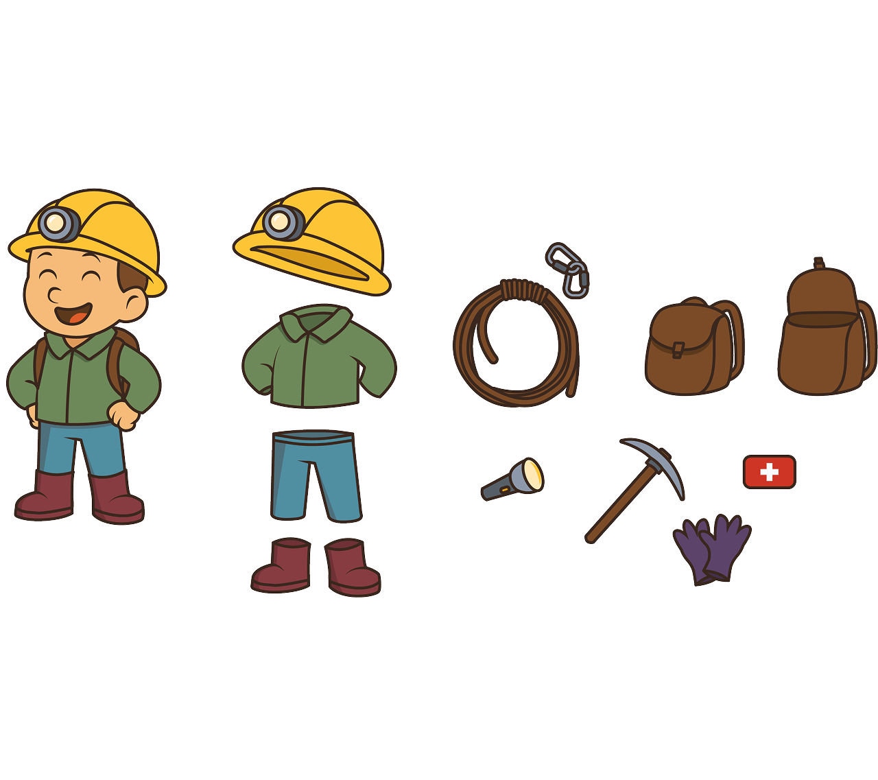 Accessoire de la mascotte des bornes du Grouffre de Proumeyssac